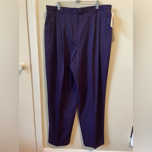 Evan Picone Pants - Evan Picone Purple Dress Pants